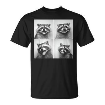 Laughing Raccoon Face Trash Raccoons Unique Quirky Animal T-Shirt - Monsterry DE