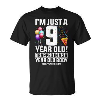 Leap Year 36Th Birthday 36 Years Old Bday Feb 29 T-Shirt - Seseable