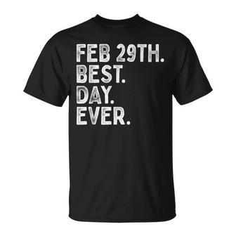 Leap Year Birthday Feb 29Th Best Day February Leap Day Bday T-Shirt - Monsterry AU