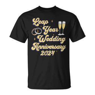 Leap Year Wedding Anniversary Celebration Leap Year 2024 T-Shirt - Monsterry DE