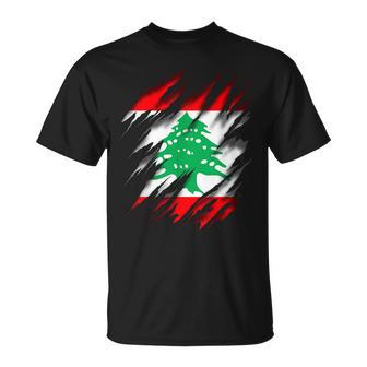 Lebanese Flag S T-Shirt - Seseable