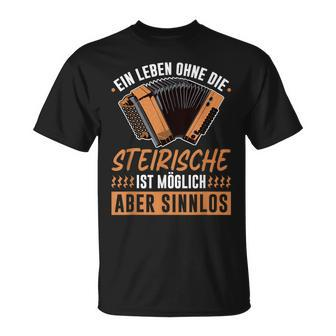 Leben Ohne Steirian Harmonica Squeeze S T-Shirt - Seseable