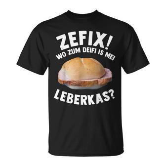 Leberkas Liver Cheese Melt Meat Cheese Meat Sausage T-Shirt - Seseable