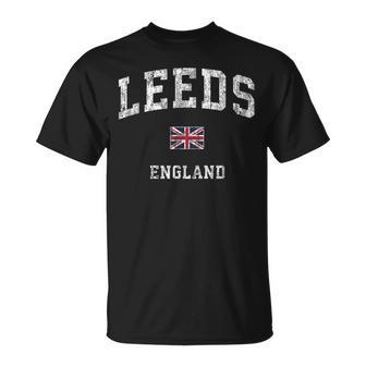 Leeds England Vintage Athletic Sports T-Shirt - Monsterry UK