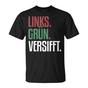 Left Green Versifft Ironic Anti-Rassism T-Shirt - Seseable