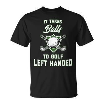 Left Handed Golf Lefty Golfer T-Shirt - Monsterry UK