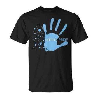 Left-Handed Lefty Pride Handprint T-Shirt - Monsterry UK