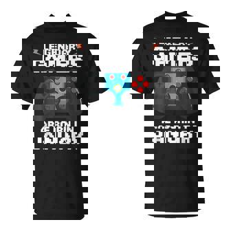 Legendary Gamers Are Born In January Gamer Birthday T-Shirt - Thegiftio UK