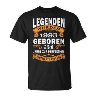 Legenden 1993 Geboren Geschenk Jahrgang 31 Geburtstag T-Shirt - Seseable