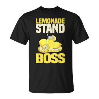 Lemonade Stand Boss Lemon Citrus Juice Summer Drink T-Shirt - Monsterry CA