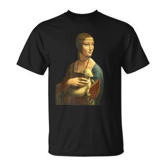Leonardo Da Vinci's Lady With Ermine On A T-Shirt - Monsterry AU