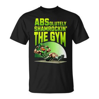 Leprechaun Fitness Absolutely Shamrokin' The Gym T-Shirt | Mazezy