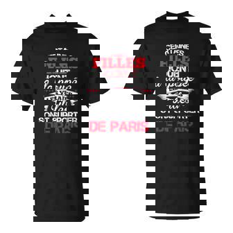Les Vraies Filles Supportent Paris T-Shirt - Cadeauxyz