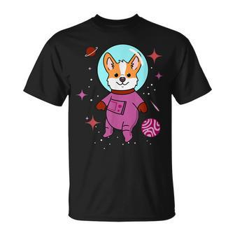 Lesbian Corgi In Space Lesbian T-Shirt - Monsterry