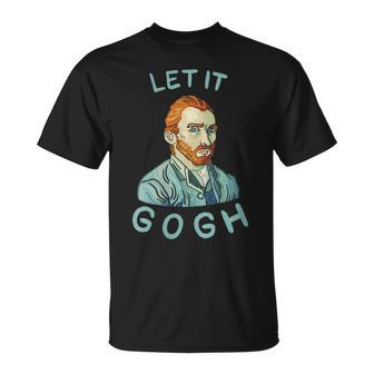 Let It Gogh Graphic Vincent Van Pun Artist T-Shirt - Monsterry DE
