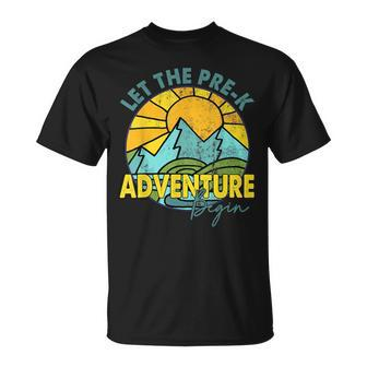 Let The Pre-K Adventure Begin Happy First Day Of School T-Shirt - Monsterry UK