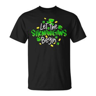 Let The Shenanigans Begin St Patrick's Day T-Shirt - Monsterry UK