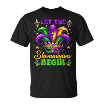 Let The Shenanigans Begin Mardi Gras T-Shirt - Seseable