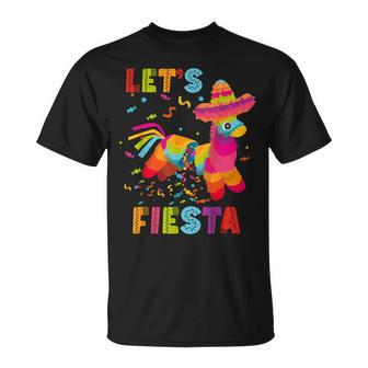 Let's Fiesta Pinata Cinco De Mayo Mexican Party Pinata T-Shirt - Seseable