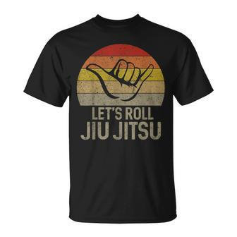 Let's Roll Jiu Jitsu Hand Brazilian Bjj Martial Arts T-Shirt | Mazezy CA