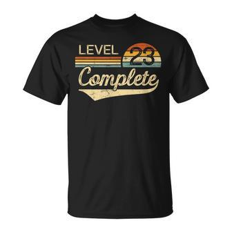 Level 23 Complete Vintage 23Rd Wedding Anniversary T-Shirt - Monsterry DE