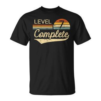 Level 7 Complete Vintage 7Th Wedding Anniversary T-Shirt - Monsterry