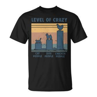 Level Of Crazy Chicken Lover T-Shirt | Mazezy