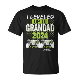 I Leveled Up To Grandad 2024 Soon To Be Grandad Fathers Day T-Shirt - Monsterry UK