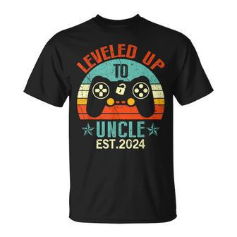 I Leveled Up To Uncle 2024 Soon To Be Uncle Fathers Day T-Shirt - Monsterry