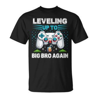 Leveling Up To Big Bro Again 2024 Gamer T-Shirt - Monsterry UK