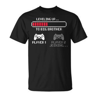 Leveling Up To Big Brother 2024 For Boys Vintage Gaming T-Shirt | Seseable UK