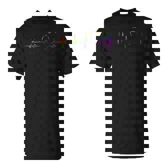Lgbt Latidos De Corazón Regalo Para Lesbianas & Gays Camiseta unisex - Regaloses