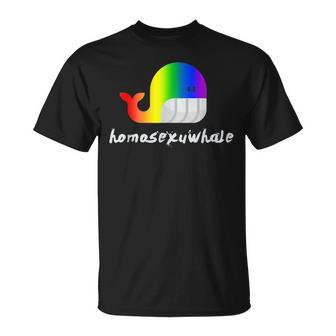 Lgbt Pride Homosexuwhale Lgbtq Gay Lesbian Queer T-Shirt - Monsterry CA