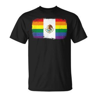 Lgbt Pride Rainbow Mexican Flag T-Shirt - Monsterry DE