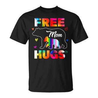 Lgbtq Pride Mama Bear Free Mom Hugs Lgbt Pride Month T-Shirt - Monsterry CA