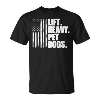 Lift Heavy Pet Dogs Weightlifting T-Shirt | Seseable CA