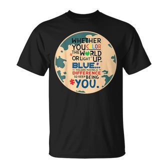 Light It Up Blue Puzzle Cool Autism Awareness T-Shirt - Monsterry DE
