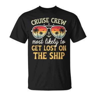 Most Likely To Get Lost On Ship Matching Family Cruise 2024 T-Shirt - Thegiftio UK