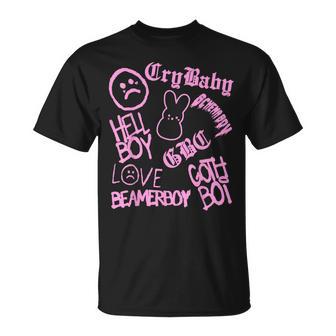 Lil Emo Rap Goth Peep Hip Hop Tattoo T-Shirt - Monsterry