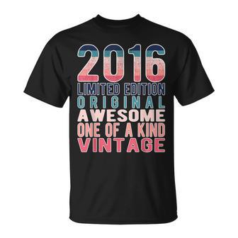 Limited Editionintage Retro Geburtsjahr 2016 T-Shirt - Geschenkecke