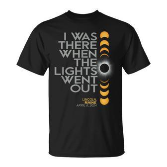 Lincoln Maine Total Solar Eclipse 2024 T-Shirt | Mazezy