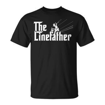 The Linefather Lineman Job Dad T-Shirt | Mazezy