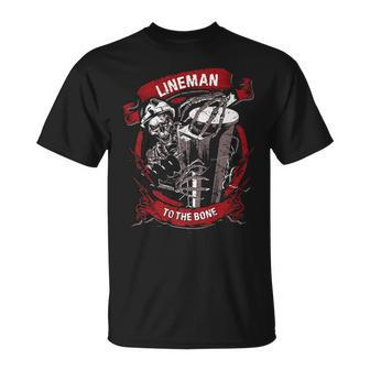 Lineman To The Bone T-Shirt | Mazezy