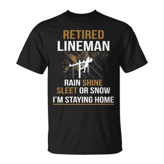 Lineman Retirement T-Shirt | Mazezy