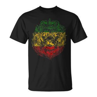 Lion Of Judah Rastafari Roots Rasta Reggae Jamaican Pride T-Shirt - Monsterry UK