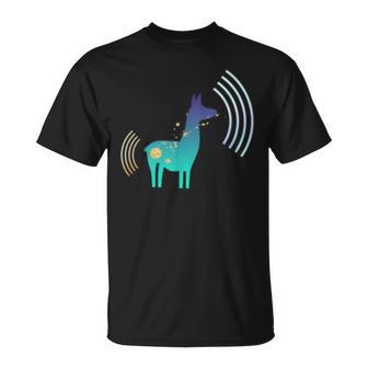 Llama Leona In Sounds T-Shirt - Monsterry