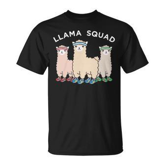 Llama Squad Running Animal Runner T-Shirt | Mazezy