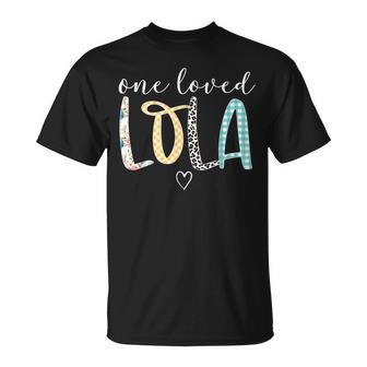 Lola One Loved Lola Mother's Day T-Shirt - Monsterry AU