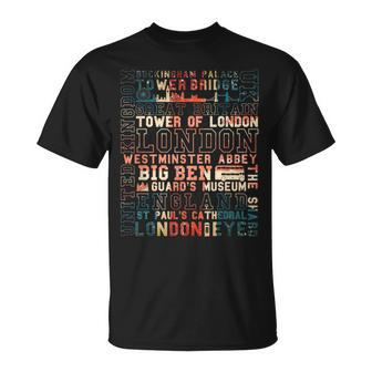 London Souvenir City Vintage British Uk Flag Women T-Shirt - Monsterry AU