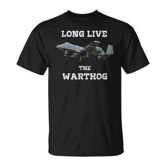 Long Live The A10 Warthog -Military Fighter Jet T-Shirt - Monsterry
